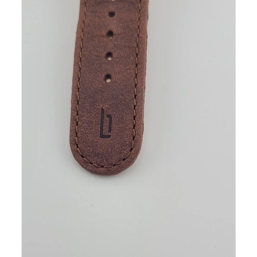 Lilienthal Berlin L1 Watch Bronze Case Black Dial Brown Italian Leather Strap